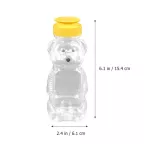 12pcs Squeeze Condiment Bottles Plastic Honey Sauce Mustard Jam Dispenser Bottle 240ml Honey Bottle Dispenser Honey Container