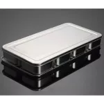 Japanse Stainless Steel Seasoning Box Set Creative Seasoning Jar 6 Grid 8 Grid Optional with Lid Kitchen Health Spice Box Q221