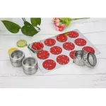 Magnetic Dustproof Visible Stainless Steel Seasoning Pot Spice Seasoning Bottle Seasoning Box Outdoor Barbecue Set