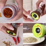 Pepper Grinder Adjustable Pepper Mill Manual Grinder Bottle Transparent Seasoning Bottle Easy Operation Kitchen Accessories