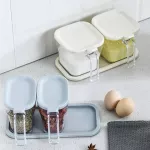 Nordic Light Light Light Luxury Kitchen Supplies Seasoning Box Set Daily Seasoning Jar Seasoning Jar Rectangular Seasoning Bottle