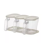 Nordic Light Light Light Luxury Kitchen Supplies Seasoning Box Set Daily Seasoning Jar Seasoning Jar Rectangular Seasoning Bottle