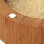 Totally Bamboo Salt Box Bamboo Storage Box With Magnetic Swivel Lid Permanently On Lid