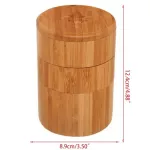 Totally Bamboo Salt Box Bamboo Storage Box With Magnetic Swivel Lid Permanently On Lid