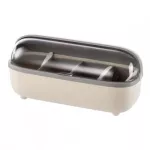 1 Set Cruet Box Small Moisture-Proof Exquisite 4 Grids Seasoning Box For Kitchen Spice Rack Mini Salt And Pepper Shakers