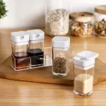 Plastic Transparent Seasoning Bottle Set Kitchen Tools Mini Soy Sauce Vinegar Container Pepper and Salt Shaker SPICE JAR