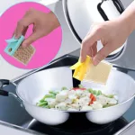 Transparent Spice Jar Set Salt Pepper Seasoning Bottle Colorful Lid Kitchen Cruet Storage Container