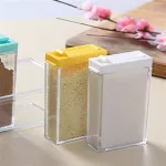 6pcs/Set Spice Jar Seasoning Box Kitchen Spice Storage Bottle Jars Transparent PP Salt Pepper Sprayer Storage Bottle Tools