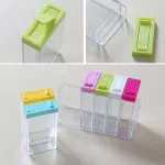 Transparent Spice Jar Set Salt Pepper Seasoning Bottle Colorful Lid Kitchen Cruet Storage Container