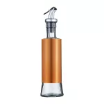 Stainless Steel Oil Bottle Glass Leak-Proof Kitchen Soy Sauce Vinegar Cruet Storage Dispenser Kitchen Tools