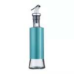 Stainless Steel Oil Bottle Glass Leak-Proof Kitchen Soy Sauce Vinegar Cruet Storage Dispenser Kitchen Tools