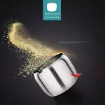 Kitchen 18/8 Stainless Steel Seasoning Continers SPICE JAR SPICE RACKIMENT CRUET BOTTLE SALT PEPPER SUGAR STORAGE ORGA