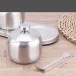 Kitchen 18/8 Stainless Steel Seasoning Continers SPICE JAR SPICE RACKIMENT CRUET BOTTLE SALT PEPPER SUGAR STORAGE ORGA