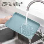 Exactic Creative Multi-Function Rectangular Plastic Serving Tray Kitchen Organizer Home Kitchen Fruit Dessert Tray