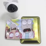 18*12.5cm Weed Rolling Tray Metal Cigarette Smoking Rolling Tray Herb Tobacco Tinplate Discs Smoke Cigarette Paay