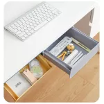 Under-Drawer Storage Boxes Self-Aadhesive Sundries Stationery Statione Box School Pen Holder Case Container Kitchen Desk Organizer