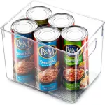 Kitchen Refrigort Storage Box Clear Pantry Organizer Binshold Plastic Food Storage Baskets Organizing 4O