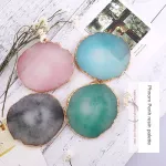 Natural Resin Nail Art Color Palette Acrylic Gel Holder Drawing Color Paint DIY DIY DISPLAY TOOLS