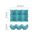 Egg Holder Anti-Slip 6 Grids Ceramic Eco-Friendly Egg Container for Kitchen