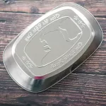 European Retro Iron Plate Tinplate Typlate Retro Metal Snack Plate Patterns Rectangle Plate Snack Dishes