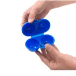 Newly Portable Grid Egg Storage Tray Box Carrier Folding Carton Holder for Outdoor Camping Picnic BBQ