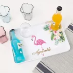 Nordic Flamingo Storage Rectangle Fruit Dessert Drink Storage Home Decoration Plate Creative Penh Jewelry Dish