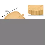 Dessert Plate Wooden Dish Heart / Pear / Bear Shape Dinner Plate Bread Dish Plate Snack Fruit Tray Storage Kitchen Supplies