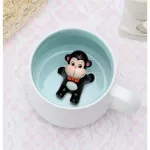 Creative Ceramic Mug 3d Animal Cup Heat-Resistant Animal Cup Cartoon Ceramic Couple Cup Coffee Mugs Cute Cartoon Milk Coffee Cup