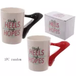 Creative Ceramic Mugs 3d Hand Painted Cup Girl Makeup Tools Beauty Kit Nail Handle Mug Travel Milk Tea Coffee Mug For Women