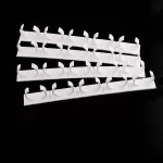 4PCS KTICHEN SPICE CLIPS CABINET Door Self-AdHesive Organizer Rack Sprips Household Ktichen Seasonings Cans Holder