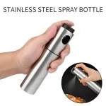 Kitchen Olive Oil Vinegar Sprayer Oil Spray Bottle Pump Stainless Steel Dispenser Seasoning Kettle Holder BBQ Kitchen Tool