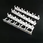 4PCS KTICHEN SPICE CLIPS CABINET Door Self-AdHesive Organizer Rack Sprips Household Ktichen Seasonings Cans Holder