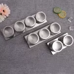 Stainless Steel Spice Pot with Magnetic Storage Container Pepper Seasoning Tool Seasoning Pot Set with Stickers Kitchen Supplies