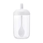 Kitchen Seasoning Bottle Salt Storage Box Spice Jar With Spoon Transparent Pepper Shakers Condiment Salt Spice Jar Cans Fdh