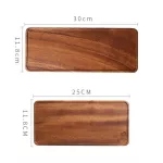 Walnut Disk Sundries Storage Holder Pallet Porch Household Dishes Rectangular Dessert Snack Bread Fruit Desk