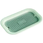 Double Layer Plastic Drain Tray Washing Household Living Room Fruit