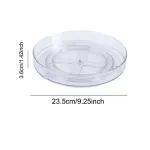 New 360 Rotation Cabinet Organizer Storage Spice Drink Cosmetic Storage Rack Pet Transparent Turntable for Kitchen Bathroom Room