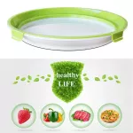 Food Preservation Tray Reusable Plastic Keeping Fresh Spainer Refrigerator Microwave Kitchen Food Storage Plates