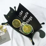 Leather Storage Tray Foldable Trage Box Pu Leather Square for Dice Table Games Key Wallet Coin Jewelry Tray Desk