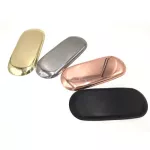 New Colorful Metal Storage Tray Gold Oval Dotted Fruit Plate Small Items Jewelry Display Tray Mirror Storage Home Storage