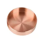 Round Storage Desk Metal Storage Organizer Rose Gold Jewelry Organizer Small Object Storage Dishes Home Decor