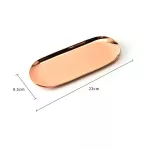 New Colorful Metal Storage Tray Gold Oval Dotted Fruit Plate Small Items Jewelry Display Tray Mirror Storage Home Storage