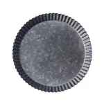 JINSERTA VINTAGE Antique Metal Tray Handcrafted Round Wrought Iron Storage Rustic Retro Tray for Home Church Wedding