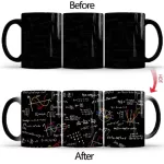 New Product Physical Math Formula Color Change Mug Ceramic Thermal Office Breakfast Coffee Cup Birthday Coffee Mug