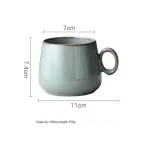 230ml Creative Personality Coffee Retro Kiln Ceramic Tea Cup Japanese Couple Coffee Home Water Cup