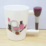 Creative Ceative Ceramic Mugs Girl Tool BEAUTY SET 3D Hand Painted Personalized Water Cup Nail Polish Tea Coffee Mug with Handle