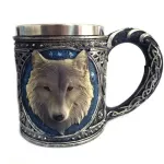 Medieval Retro Striking Warrior Tankard Viking Terror Skull Mug 3d Wolf Beer Coffee Tea Cups Wine Glass Halloween