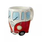 CAMPER VAN MUG HAND-Painted Ceramic Cartoon Bus Cup Creative Rretro Car Milk Coffee Cups Holiday