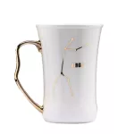 Creative Coffee Cups Double Bowl Ceramic Bowl Valentine's Day Birthday Wedding Trent Mouthwash Cups Bathroom Decor