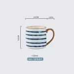350ml Japanse Ceramic Water Cup Mug with Spoon Creative Cup Office Tea Cup Cup Cup Large Capacity Household